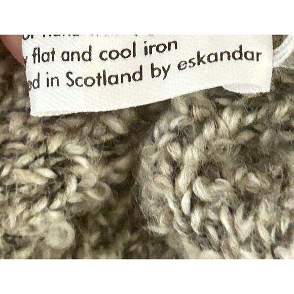 Eskandar Cardigan Sweater‎ Women One Size Brown Oversized Merino Wool Cashmere - Picture 6 of 16